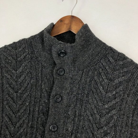 INC International Concepts Men's Size X-Large Grey Lambswool Blend Knit Sweater - Picture 2 of 8